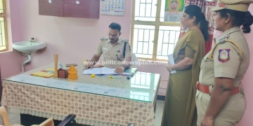 விருத்தாசலம் மகளிர் காவல் நிலையத்தில் எஸ்.பி ஆய்வு