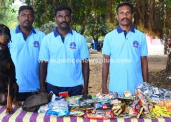 மோப்ப நாய் ஆரா மூலம் 10 கிலோ புகையிலை பறிமுதல்